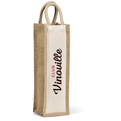 Okiyo Inshu Jute &amp; Cotton Wine Tote