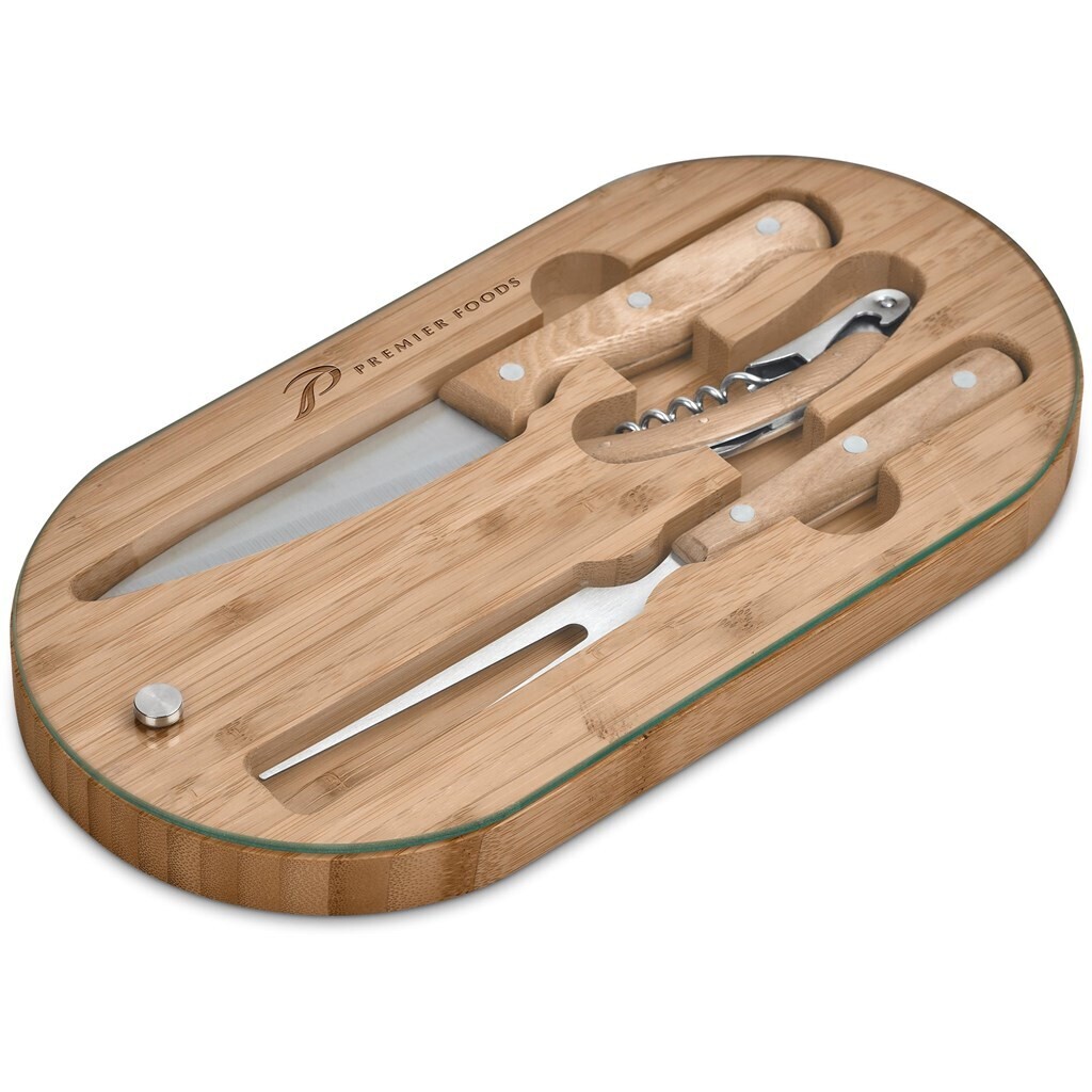 Okiyo Suraisu Bamboo Food &amp; Wine Set