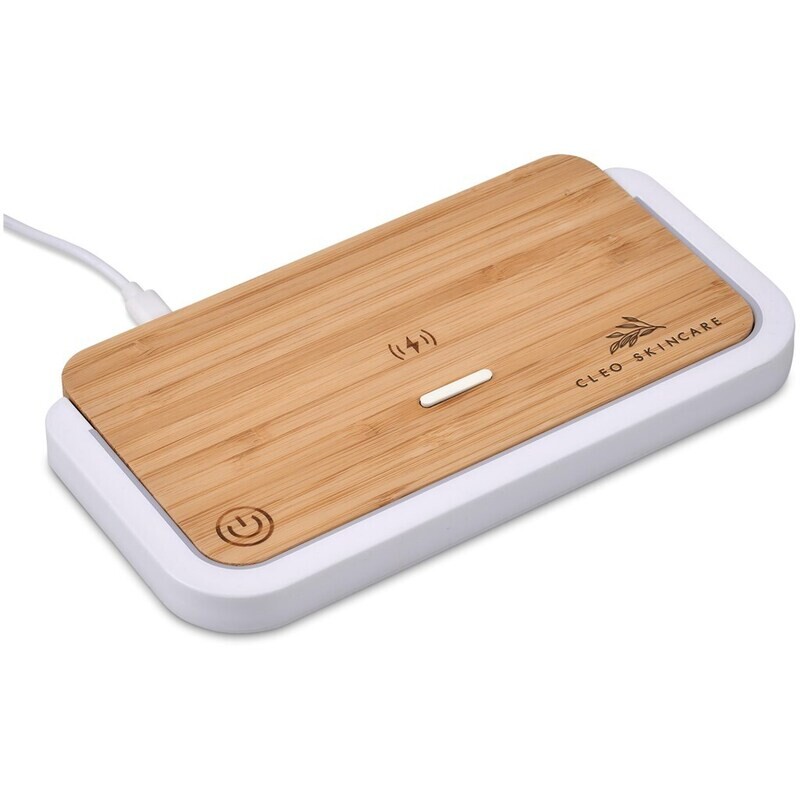 Okiyo Yoru Bamboo Wireless Charger &amp; Night Light