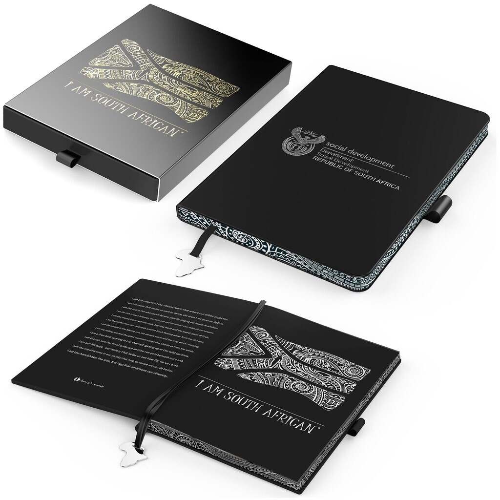 Andy Cartwright &quot;I Am South African&quot; A5 Hard Cover Notebook