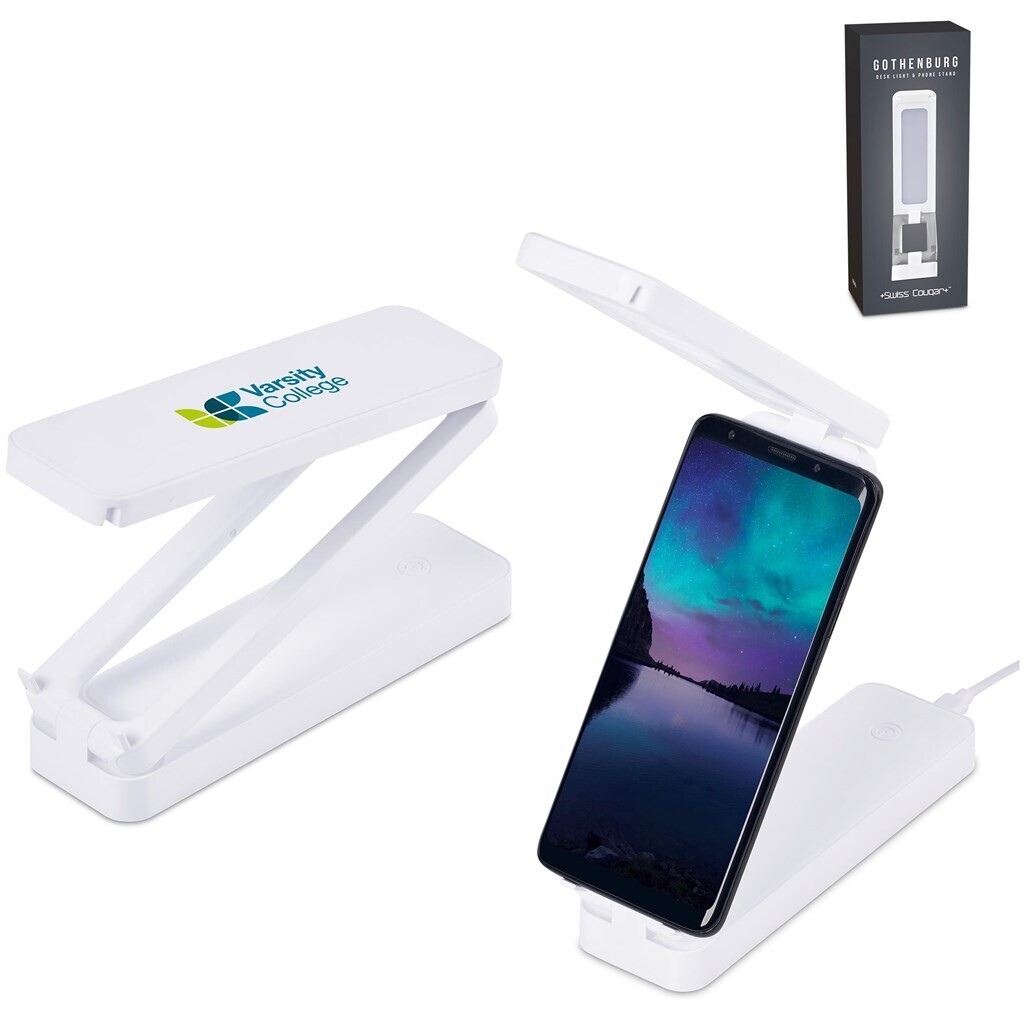 Swiss Cougar Gothenburg Desk Light &amp; Phone Stand