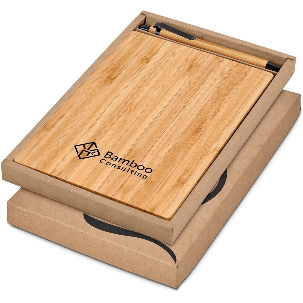 Okiyo Yahari Bamboo Notebook &amp; Pen Set