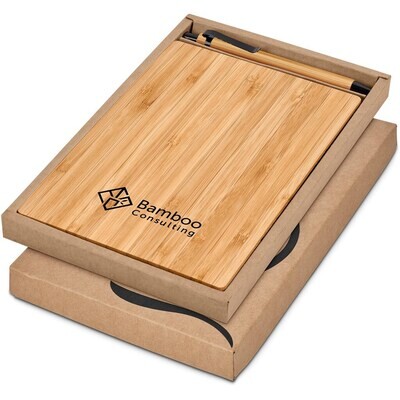 Okiyo Yahari Bamboo Notebook &amp; Pen Set