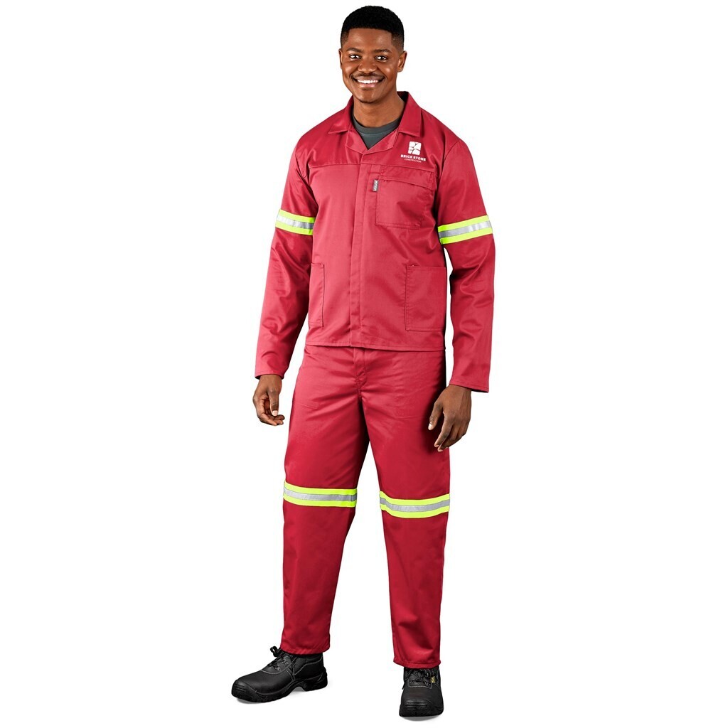 Trade Polycotton Conti Suit - Reflective Arms &amp; Legs - Yellow Tape