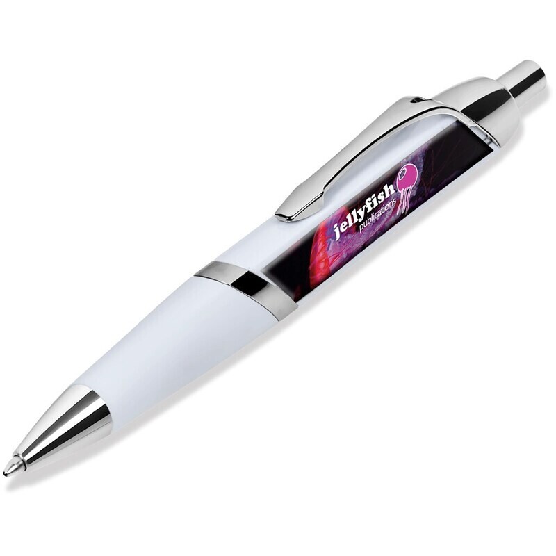 Quinn Dome Ball Pen - Solid White
