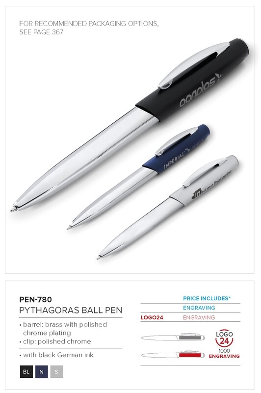 Pythagoras Ball Pen - Silver