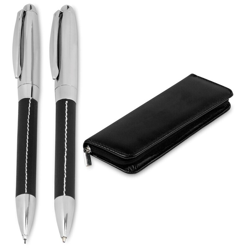 Charisma Ball Pen &amp; Pencil Set - Black