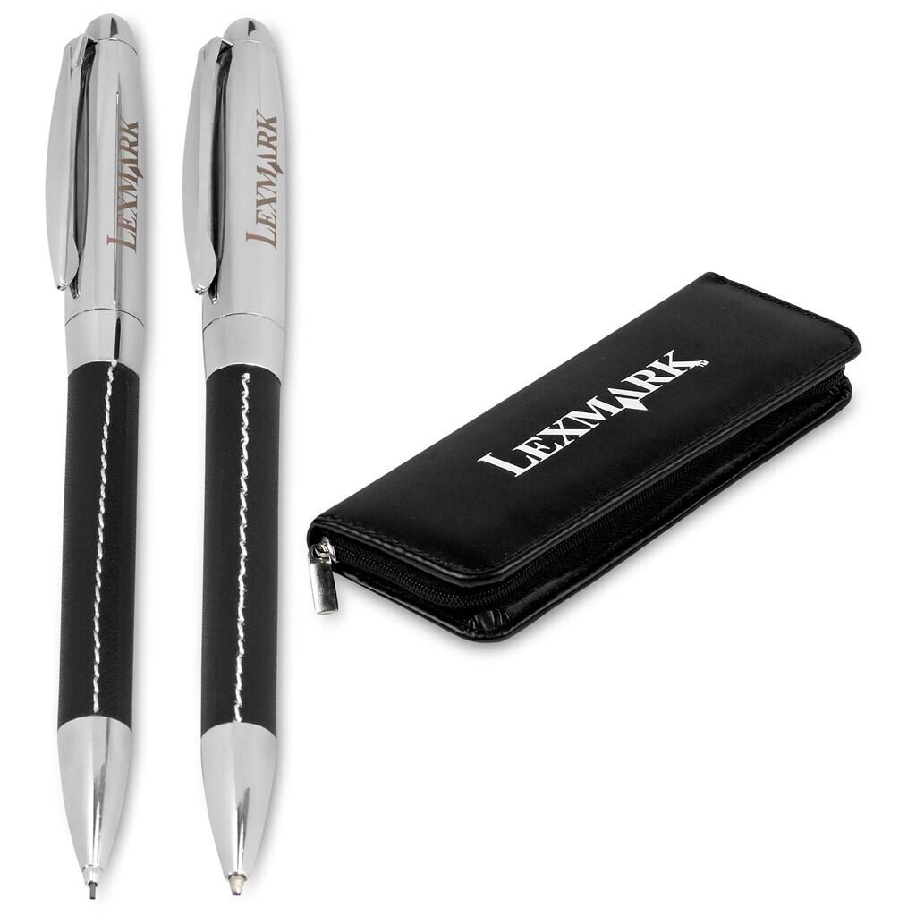 Charisma Ball Pen &amp; Pencil Set - Black