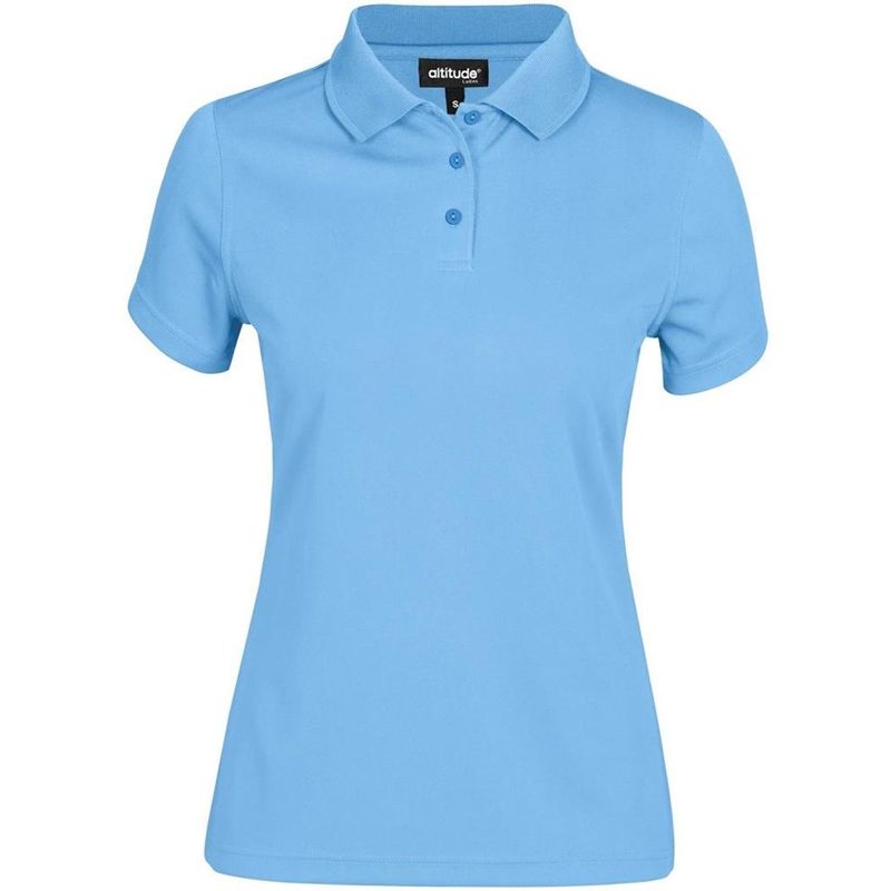 Ladies Distinct Golf Shirt - Sky Blue