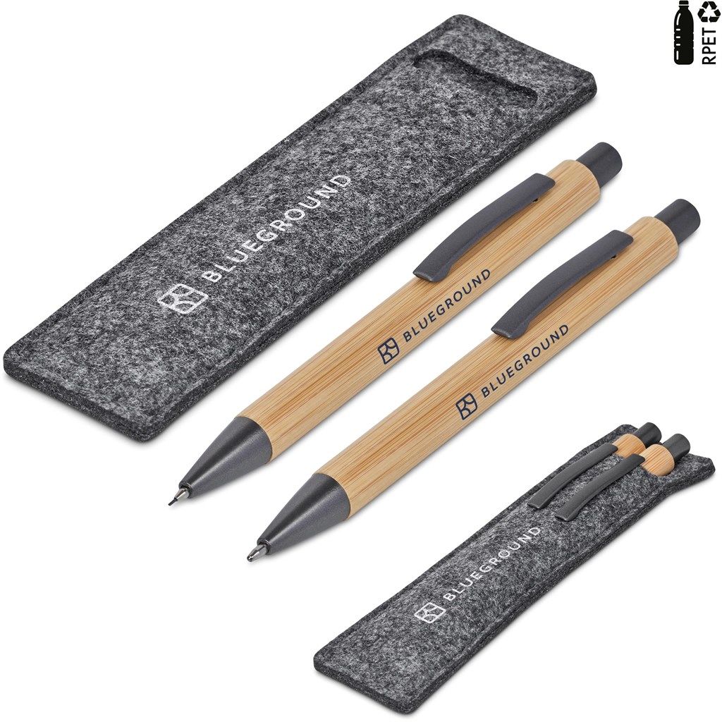 Okiyo Jona Bamboo Ball Pen &amp; Pencil Set