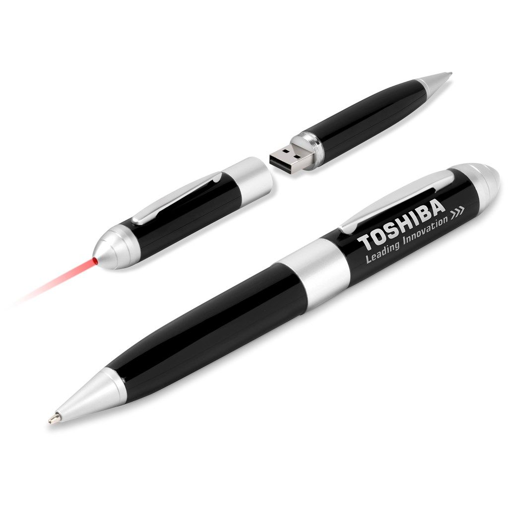 Kilobyte USB Pen &amp; Laser Pointer - 8GB