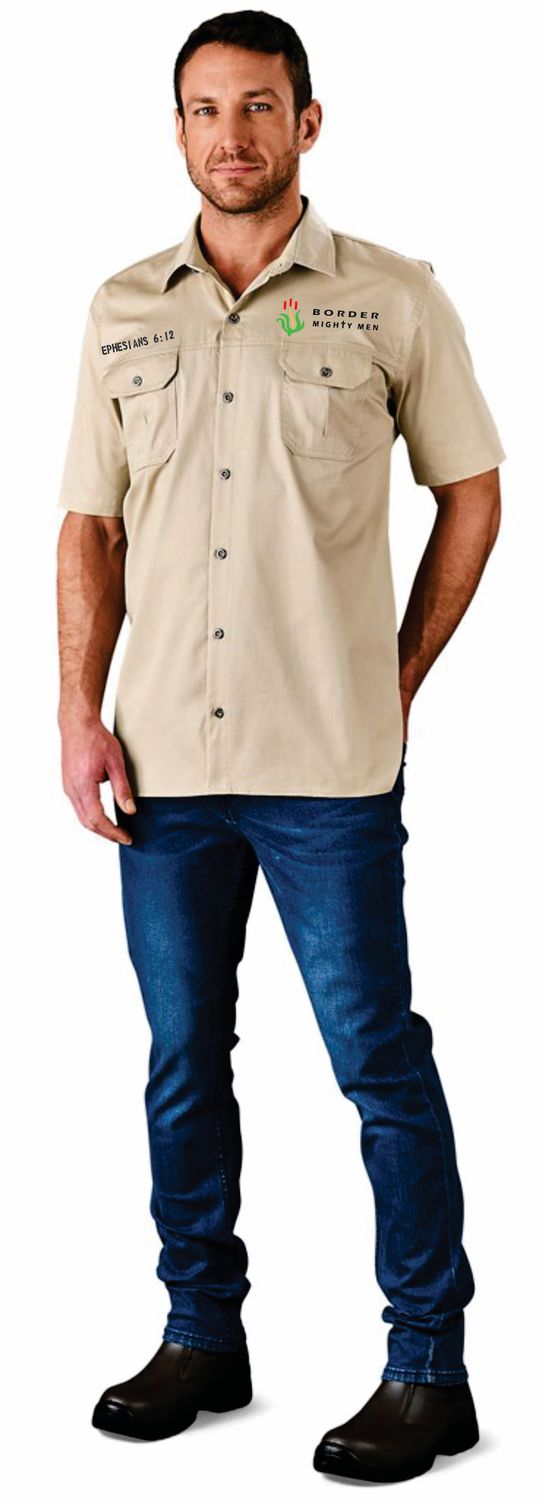 2024 Mighty Mens Short Sleeve Wildstone Stone Shirt