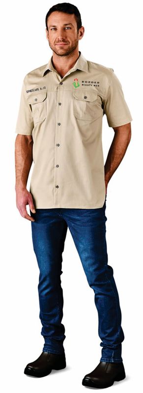 2024 Mighty Mens Short Sleeve Wildstone Stone Shirt