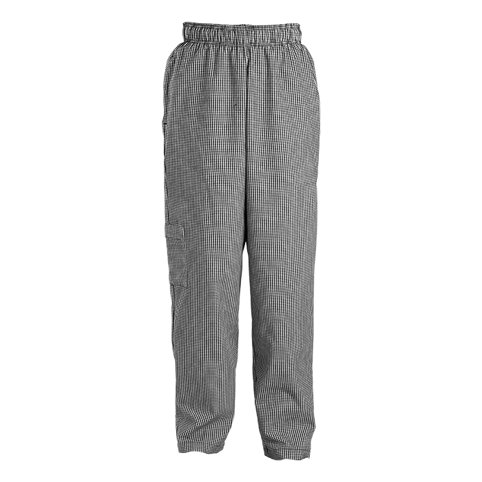Chef Baggy Pants Black &amp; White Checked