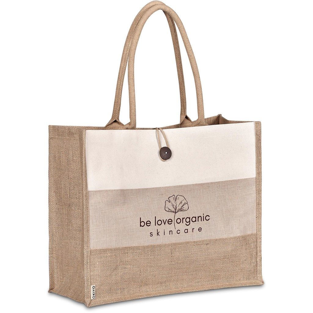 Okiyo Fukei Jute &amp; Cotton Tote