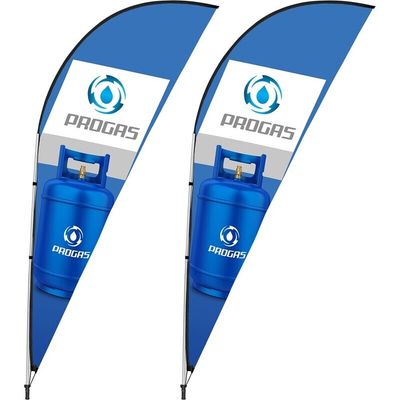 Single-Sided Sharkfin Banners