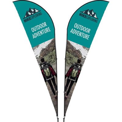 Double-Sided Sharkfin Banners