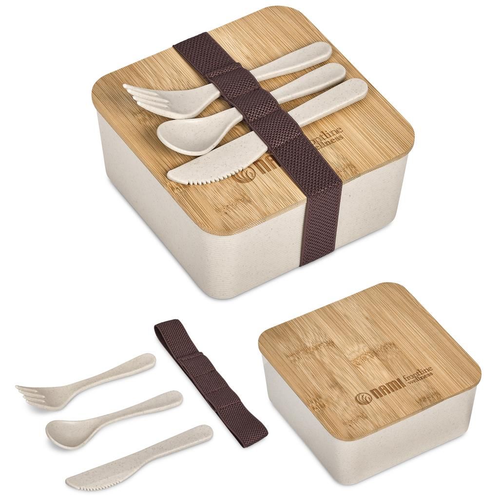 Okiyo Wani Wheat Straw &amp; Bamboo Lunch Box