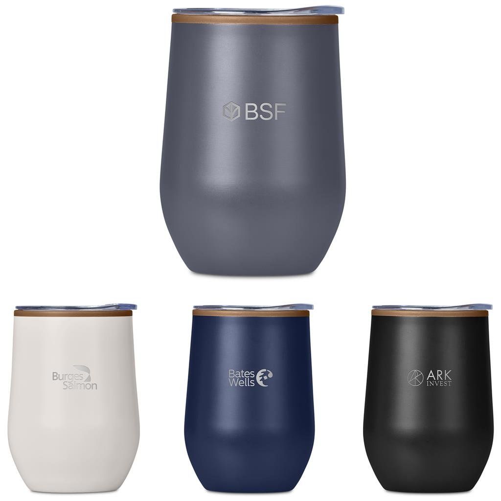 Serendipio Ovolo Stainless Steel &amp; Plastic Double-Wall Tumbler – 350ml