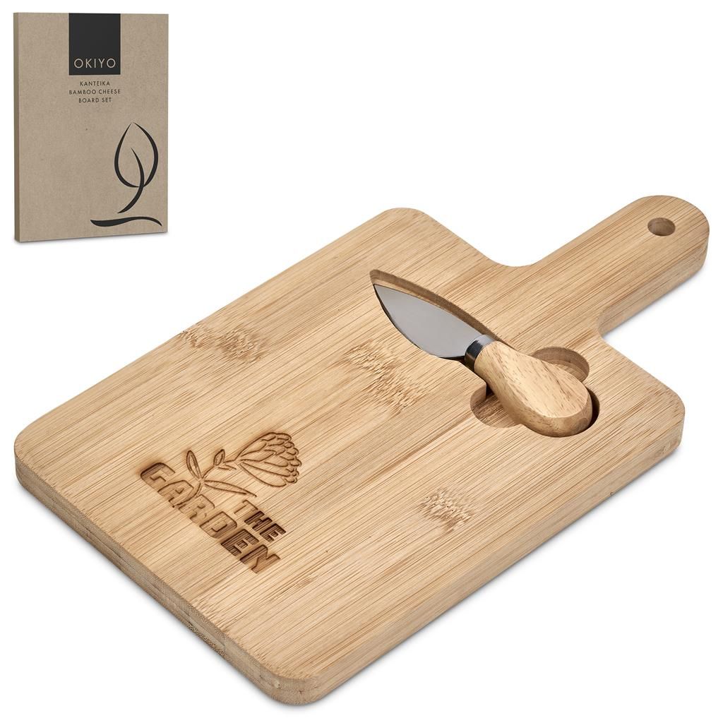 Okiyo Kanteika Bamboo Cheese Board Set