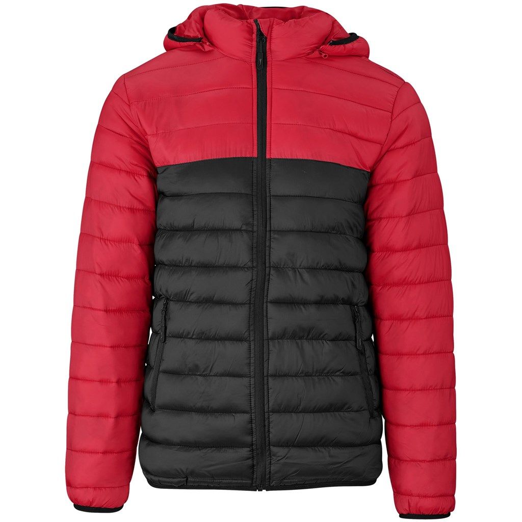 Mens Kyoto Two-Tone Jacket - Black Red