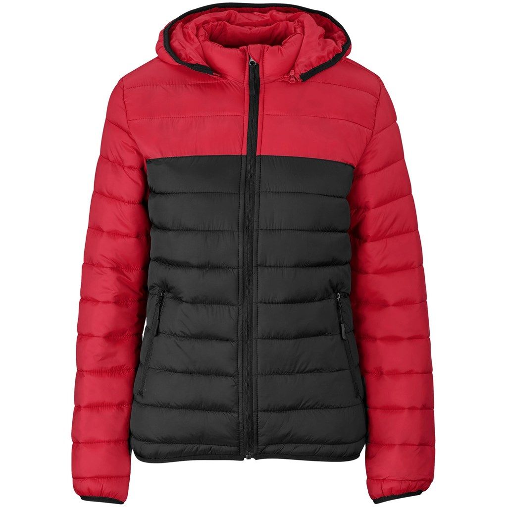 Ladies Kyoto Two-Tone Jacket - Black Red