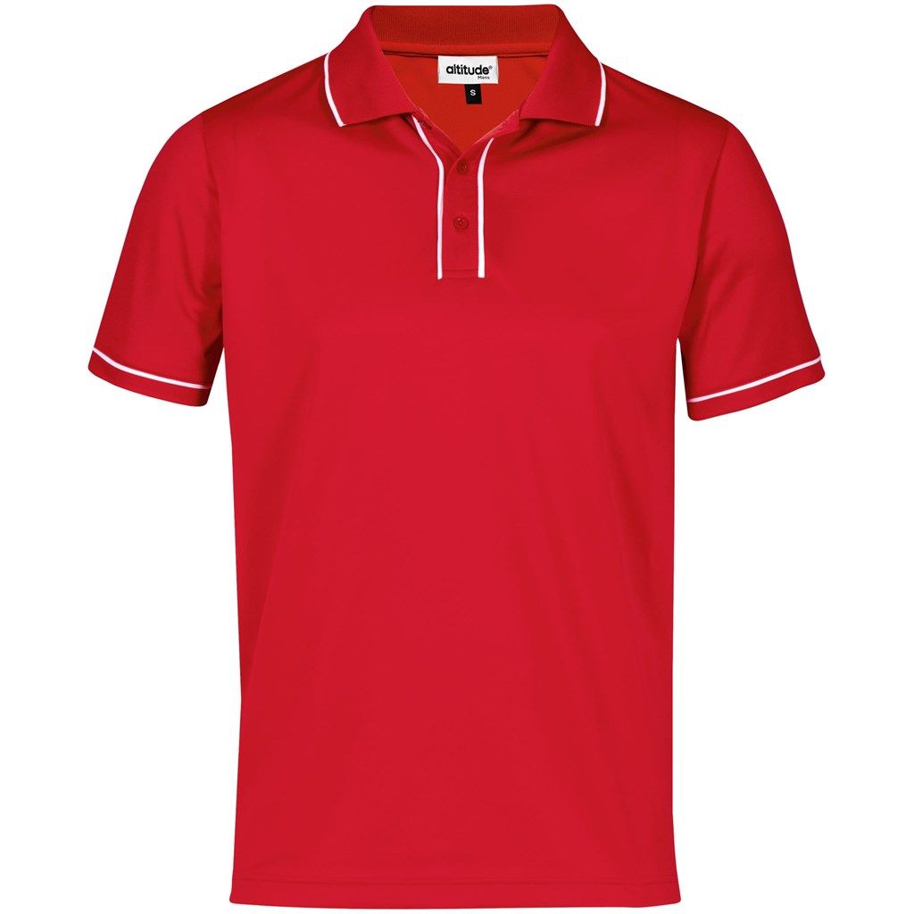Mens Osaka Golf Shirt - Red