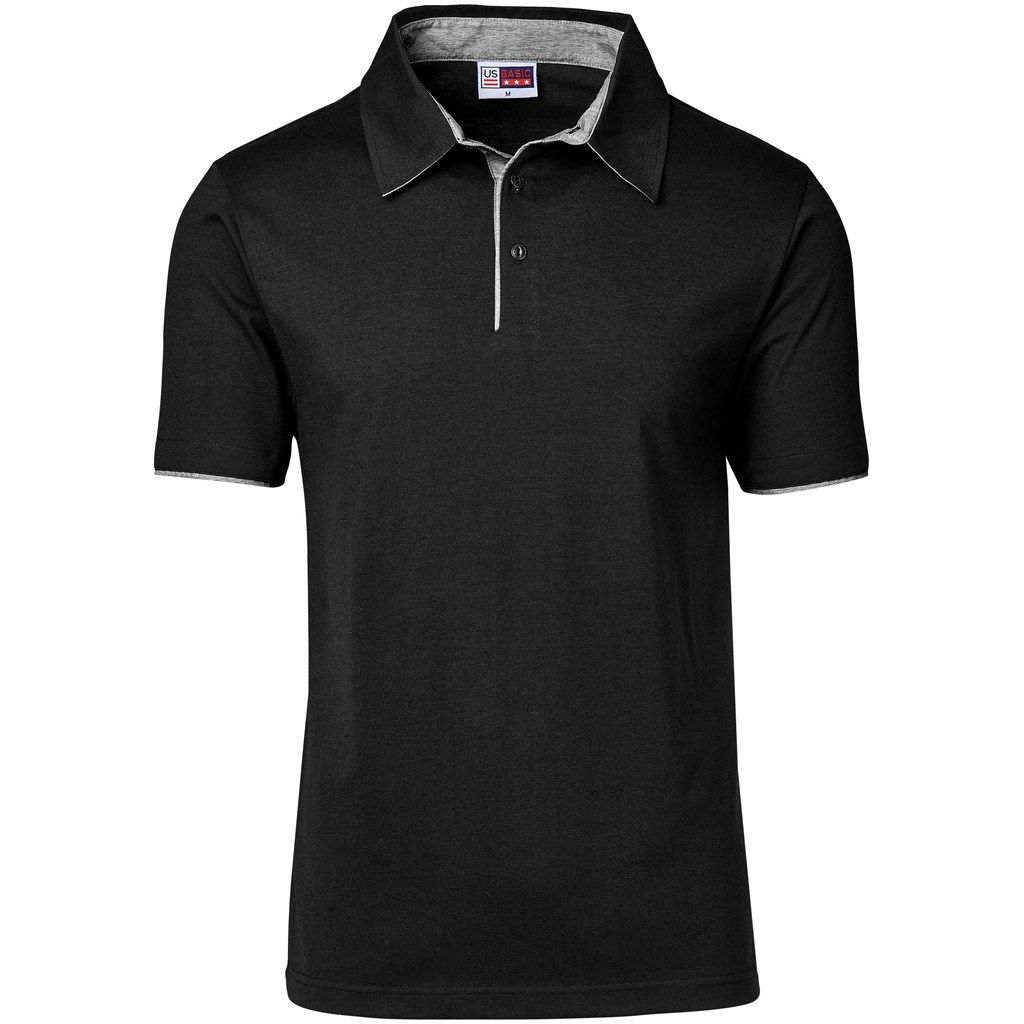 Mens Delta Golf Shirt - Black