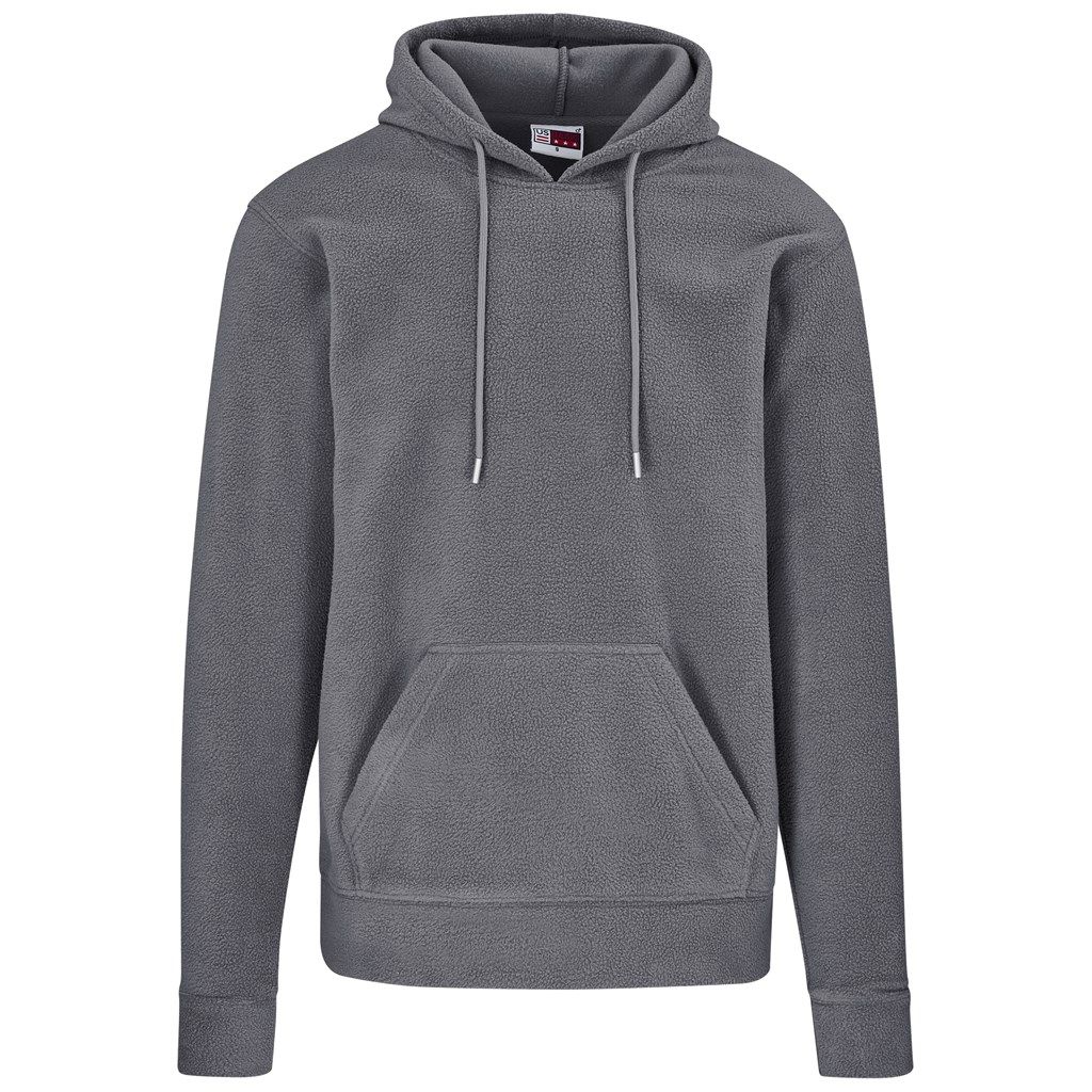 Mens Dawson Polar Fleece Hooded Sweater - Charcoal