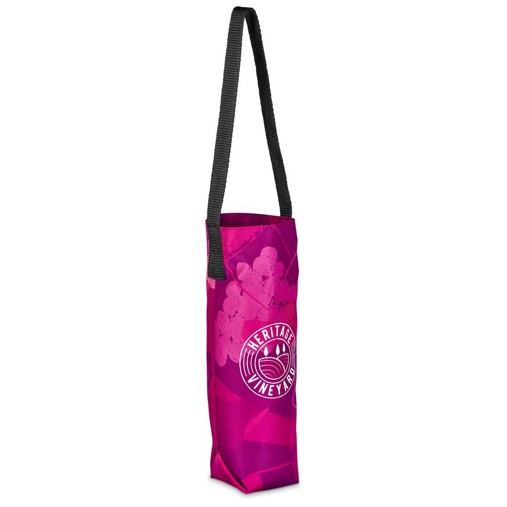 Pre-Printed Sample Hoppla Cellaro Polyester Wine Bottle Gift Bag
