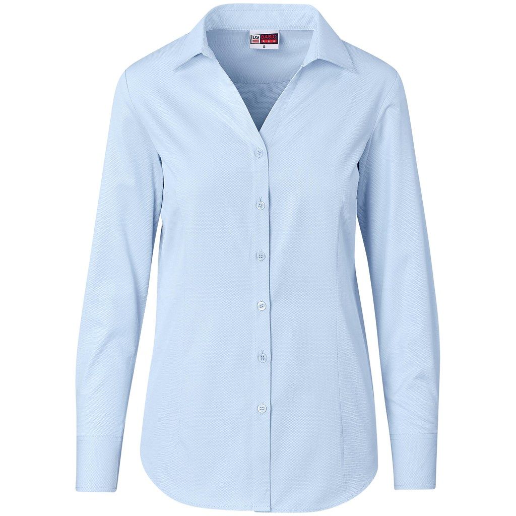 Ladies Long Sleeve Carolina Shirt - Sky Blue