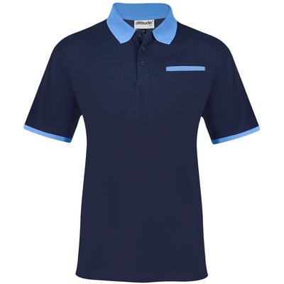 Mens Caliber Golf Shirt - Navy