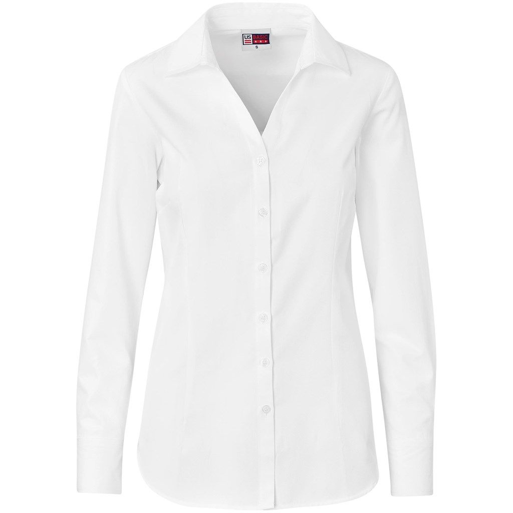 Ladies Long Sleeve Carolina Shirt - White
