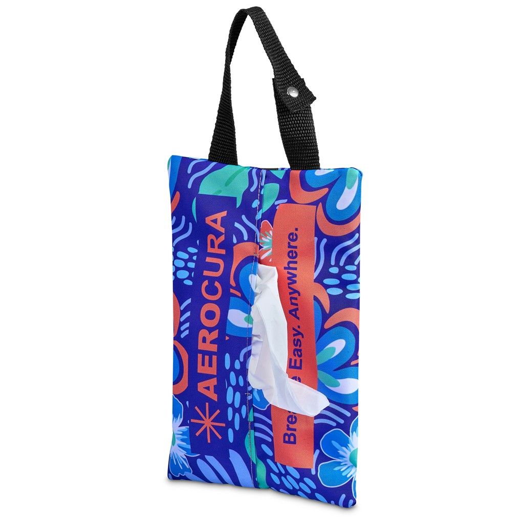 Pre-Production Sample Hoppla Hanki Polyester Travel Tissue Pouch