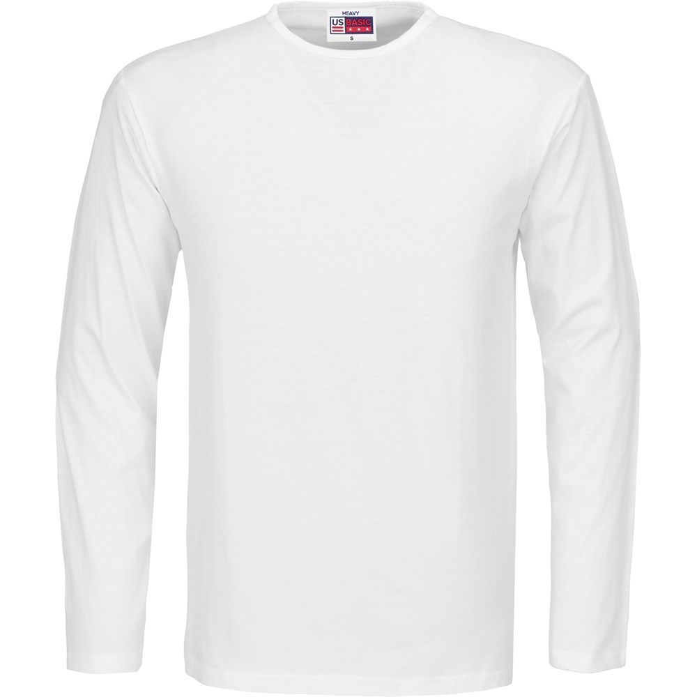 Mens Long Sleeve Portland T-Shirt - White