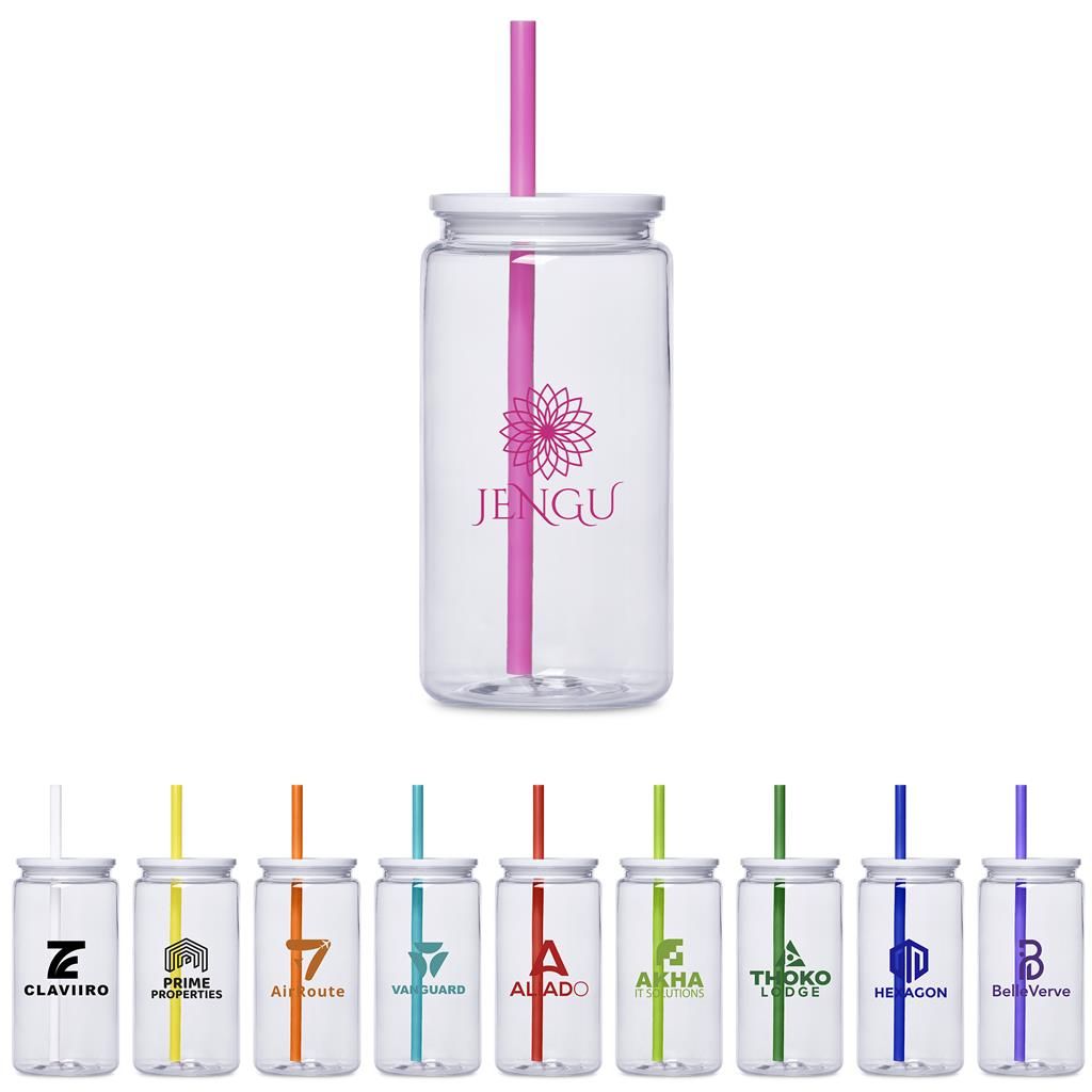 Altitude Mina Plastic Tumbler and Straw - 550ml