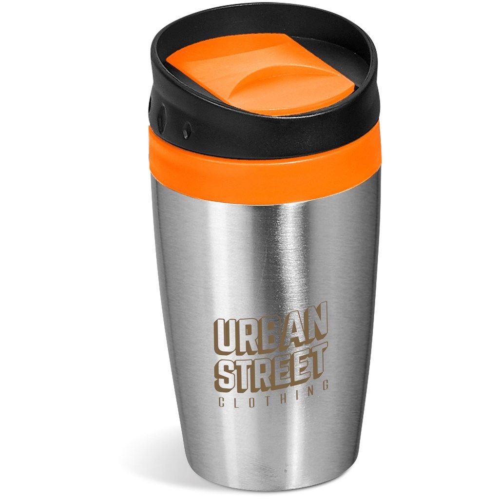 Altitude Vienna Stainless Steel &amp; Plastic Double-Wall Tumbler - 300ml - Orange