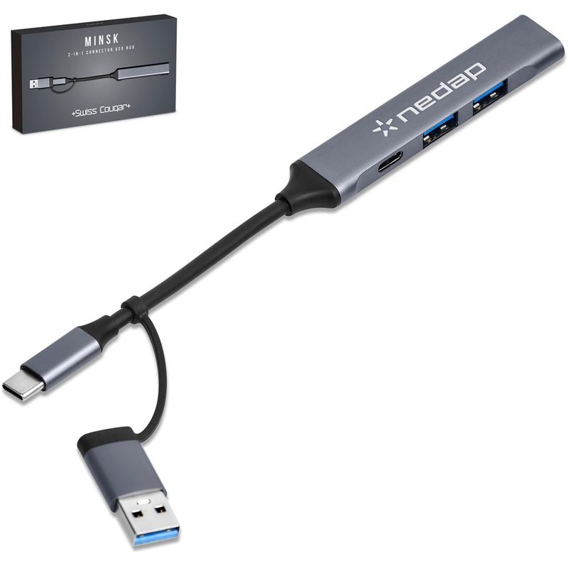 Swiss Cougar Minsk 2-in-1 Connector USB Hub