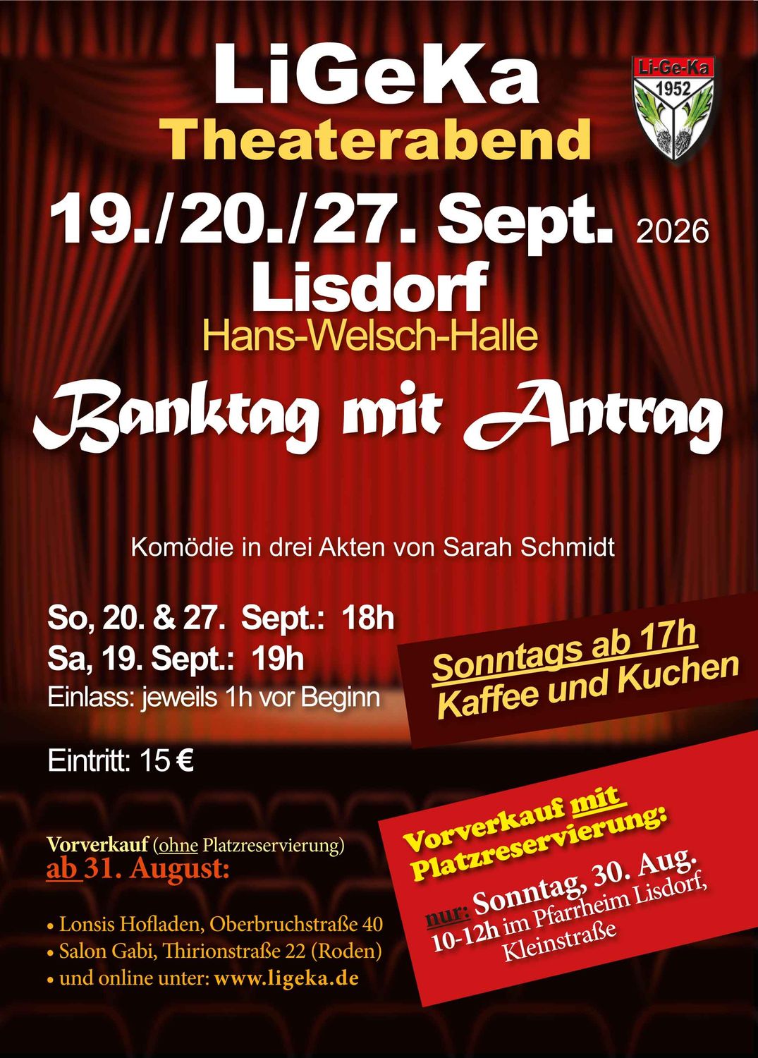LiGeKa Theater - So, 27.09.2026 LiGeKa Theater - So, 27.09.2026