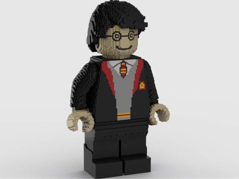Lego harry potter minifig upscaled