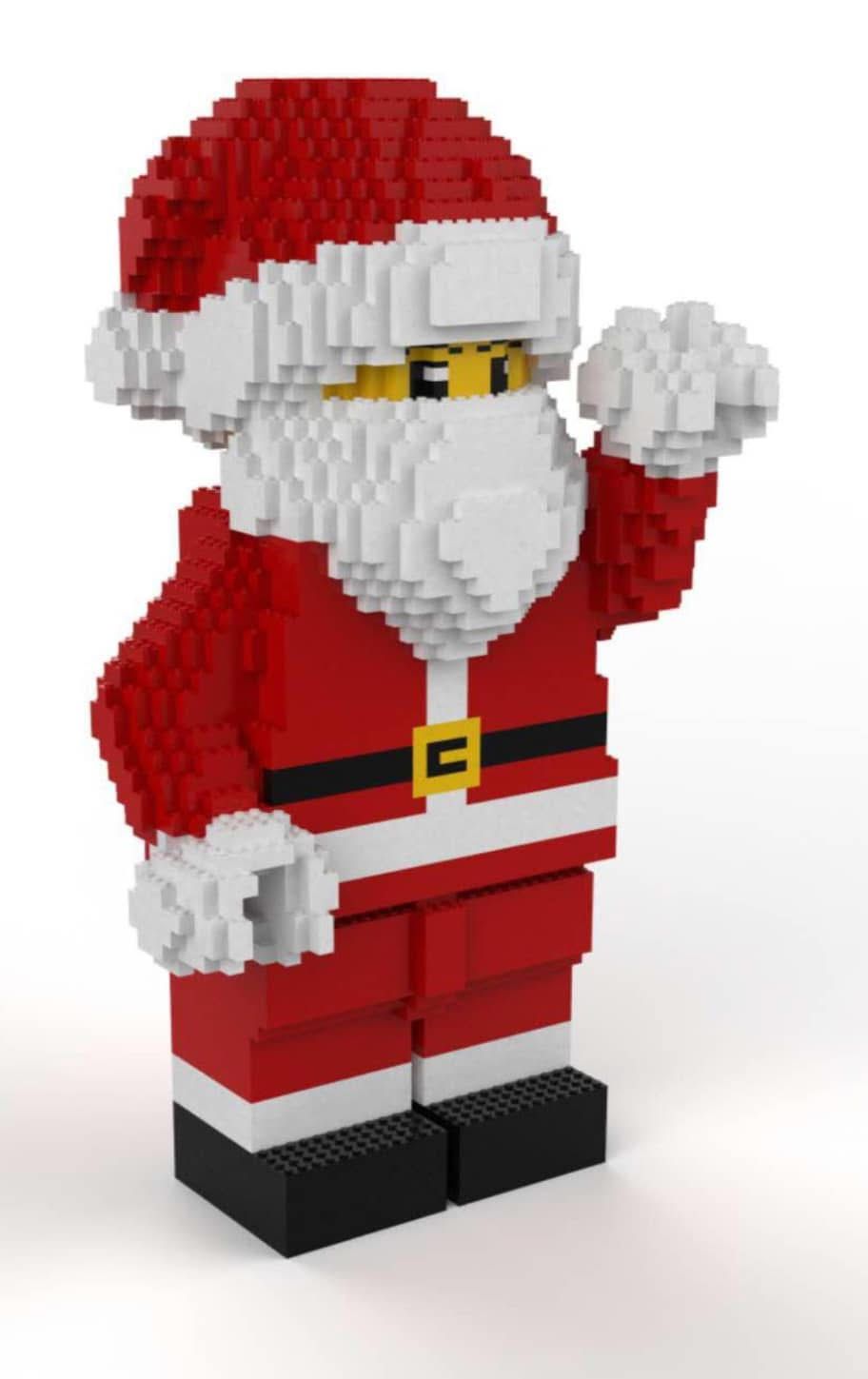 Lego minifig santa