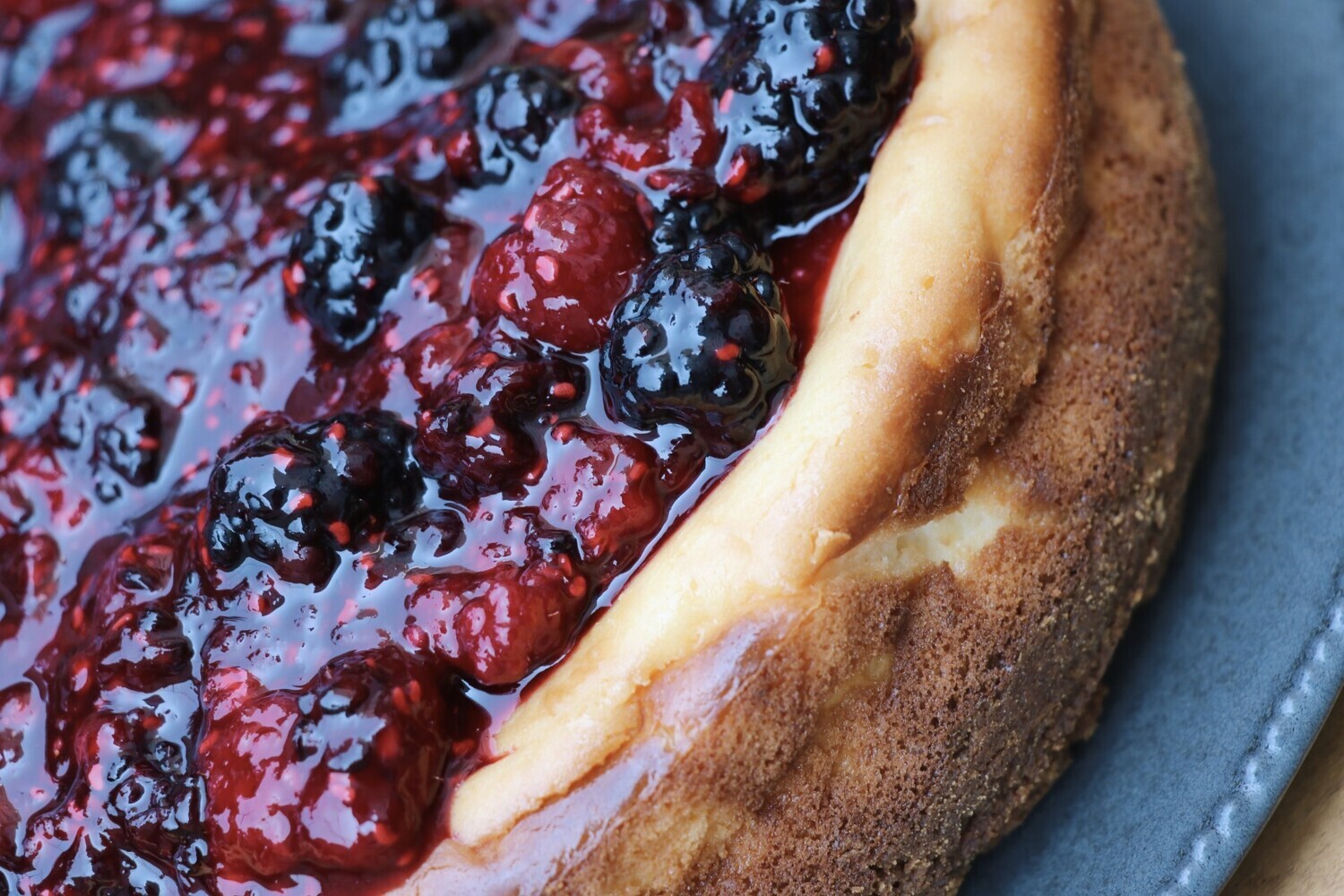 New York cheesecake con mermelada