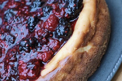 New York cheesecake con mermelada