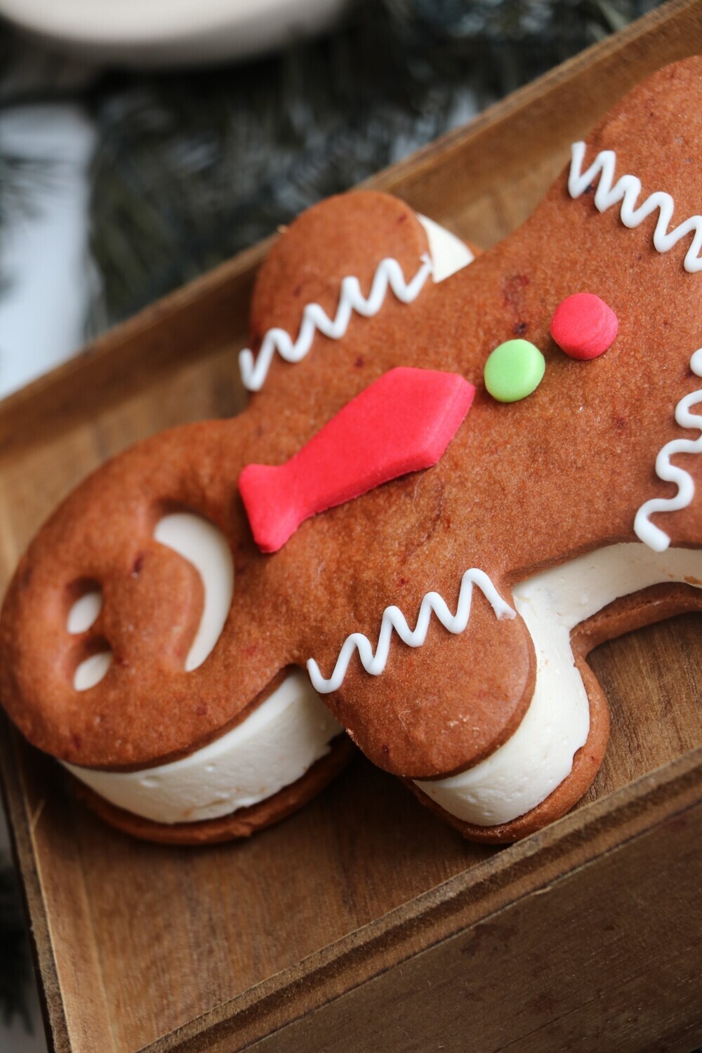 Cheesecake navideño