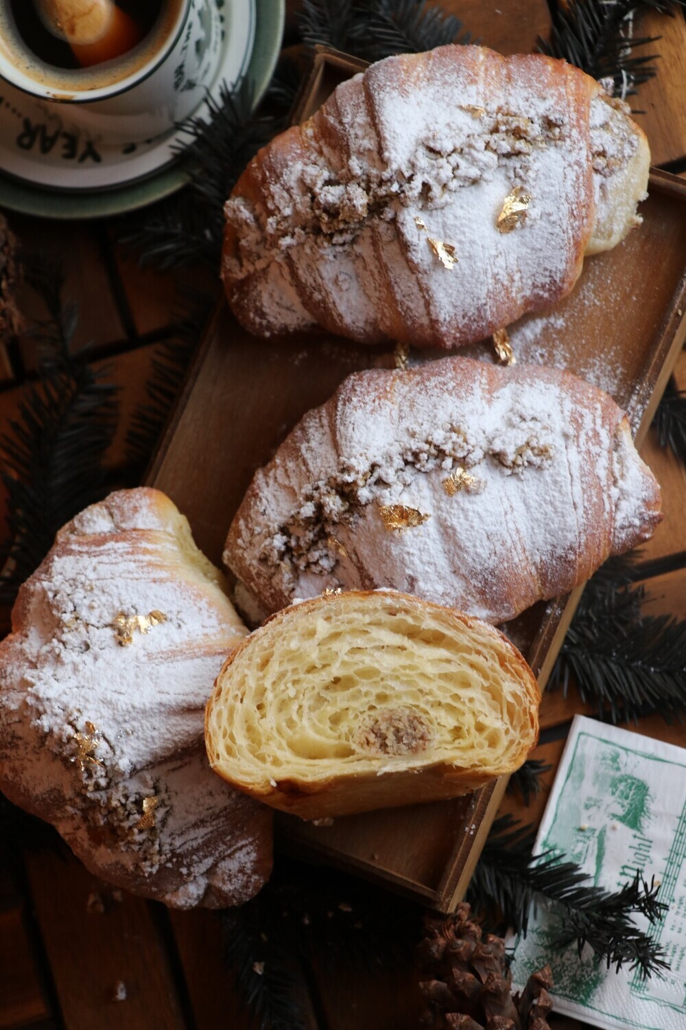 Croissant de castaña.