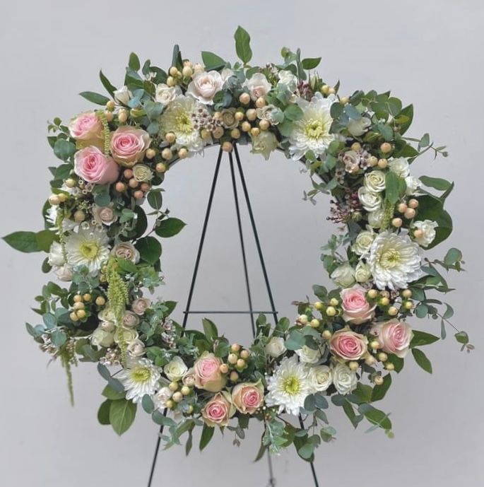 Peaceful Pinks Wreath