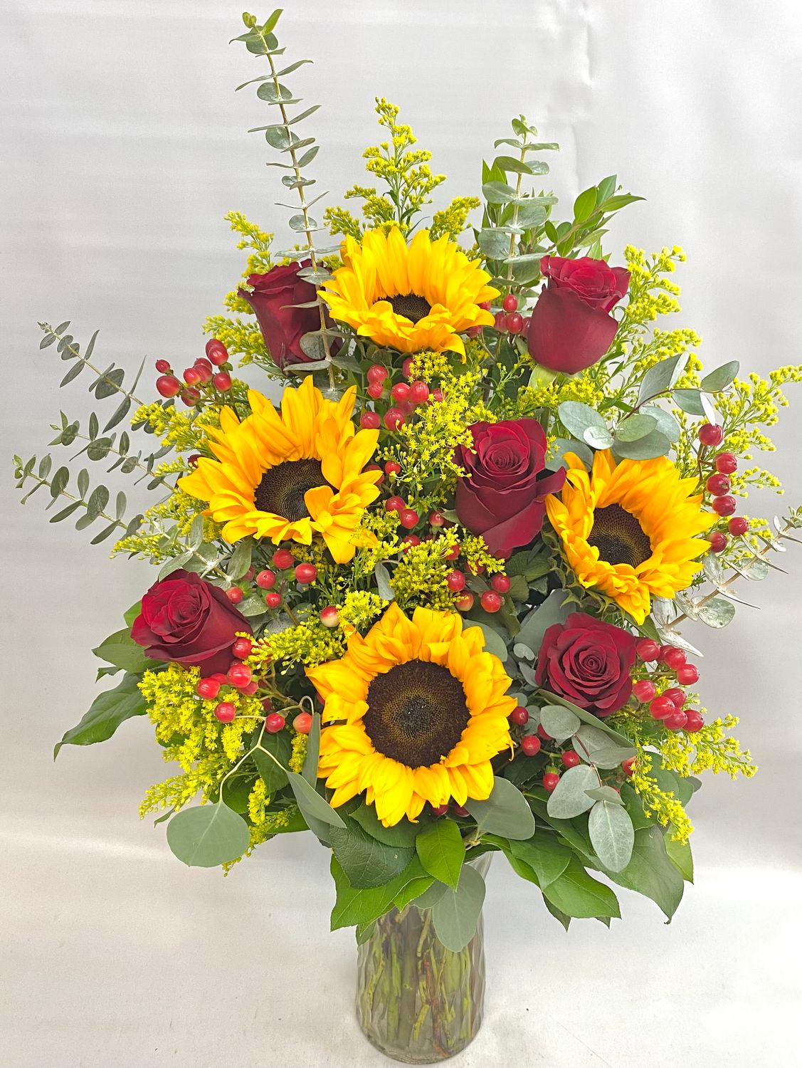 Sunflower - Rose Splendor, Size: Premium