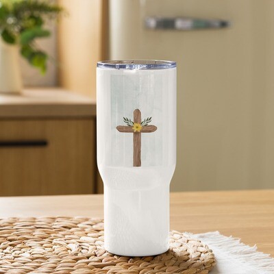Easter travel mug with handle