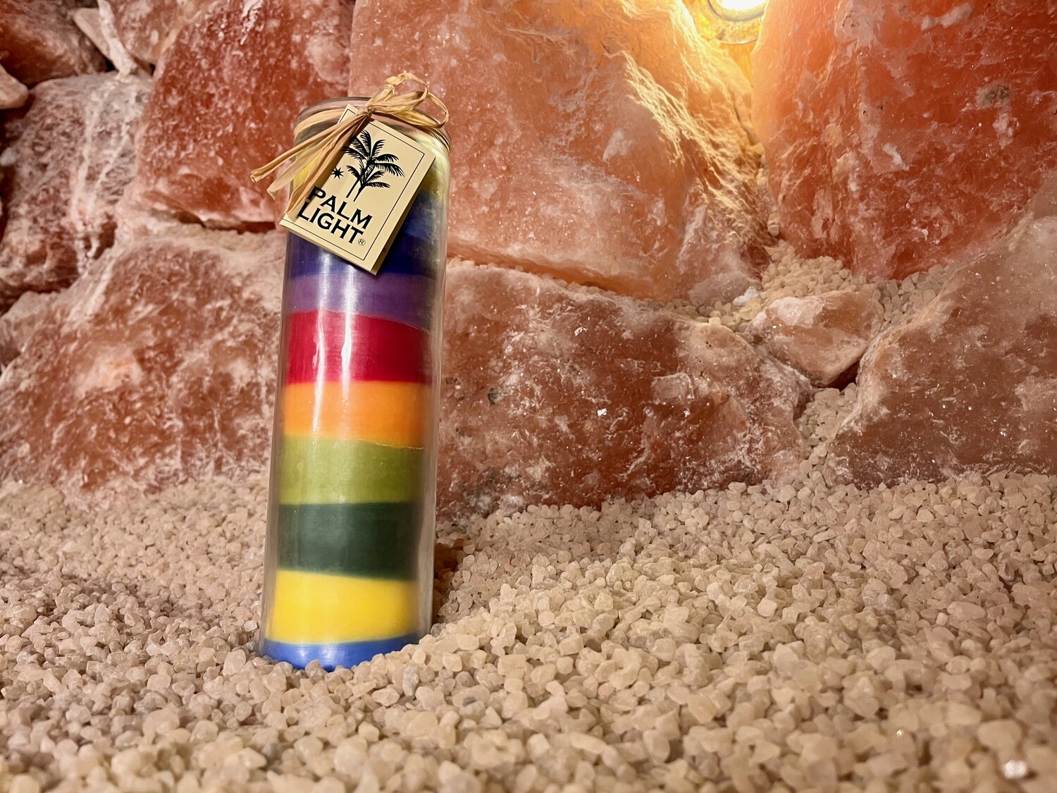 PALM LIGHT Kerze Streifen-​Spaß