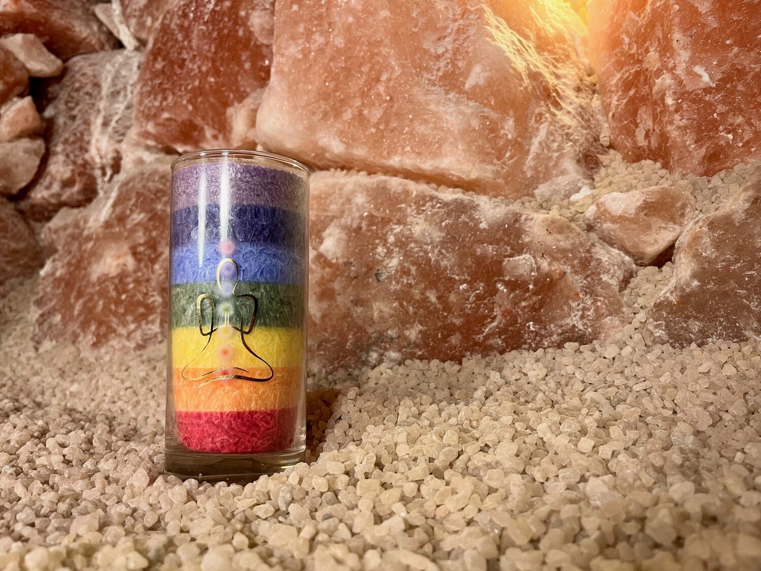 Chakra-​Kerze Meditation Multicolor
